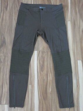 Athleta Trail Setter Ponte MOTO Ankle Zip Sportswear Yoga Pants - Size 10